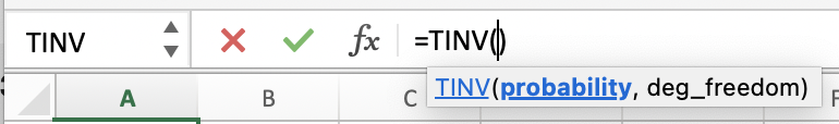 Formula in Excel