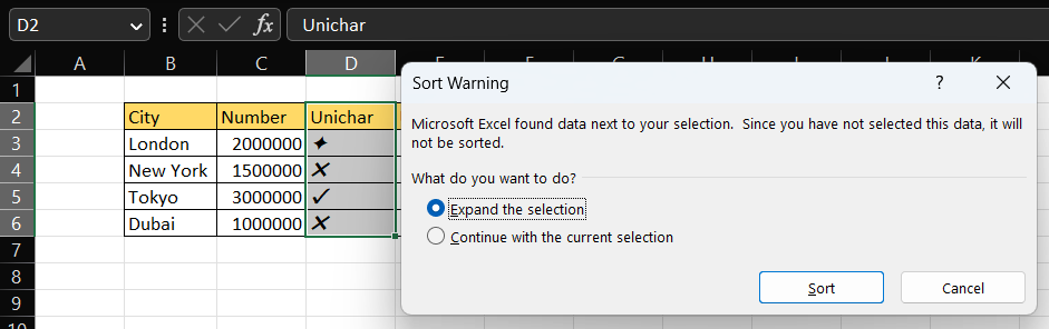 Sort and Filter Data in Excel