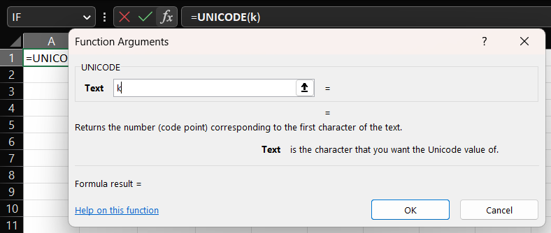 Step 3 to use the Unicode Function