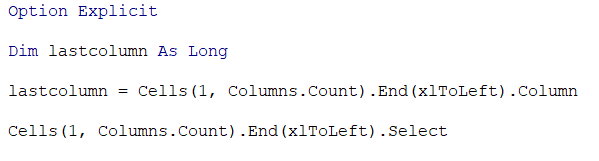 Assigning Variables and finding the last value in rows & columns using VBA (6)