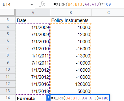 XIRR Demonstration