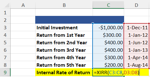 XIRR Calculation