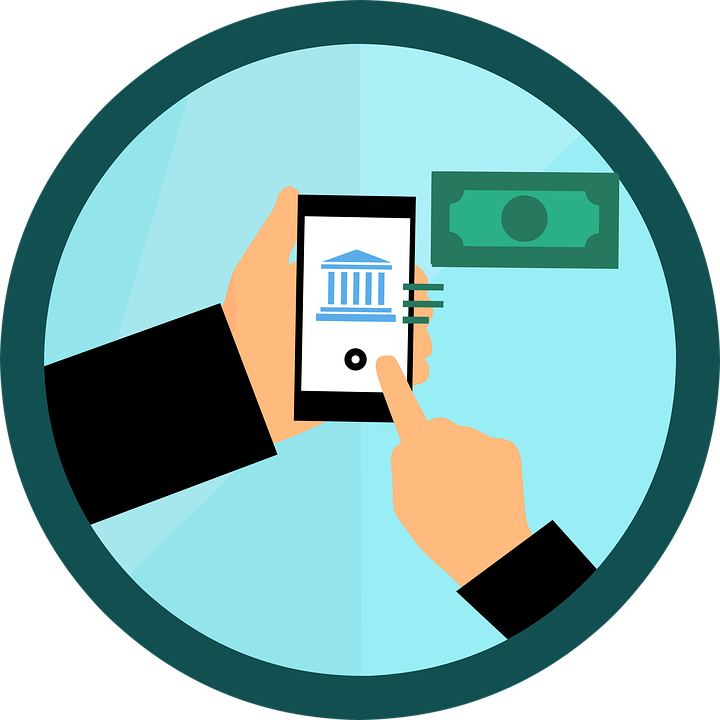 Transaction using mobile banking app