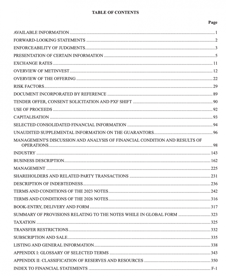 Offering Memorandum Overview, Example, and Contents Wall Street Oasis