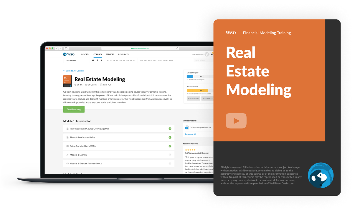 Real Estate Modeling Course