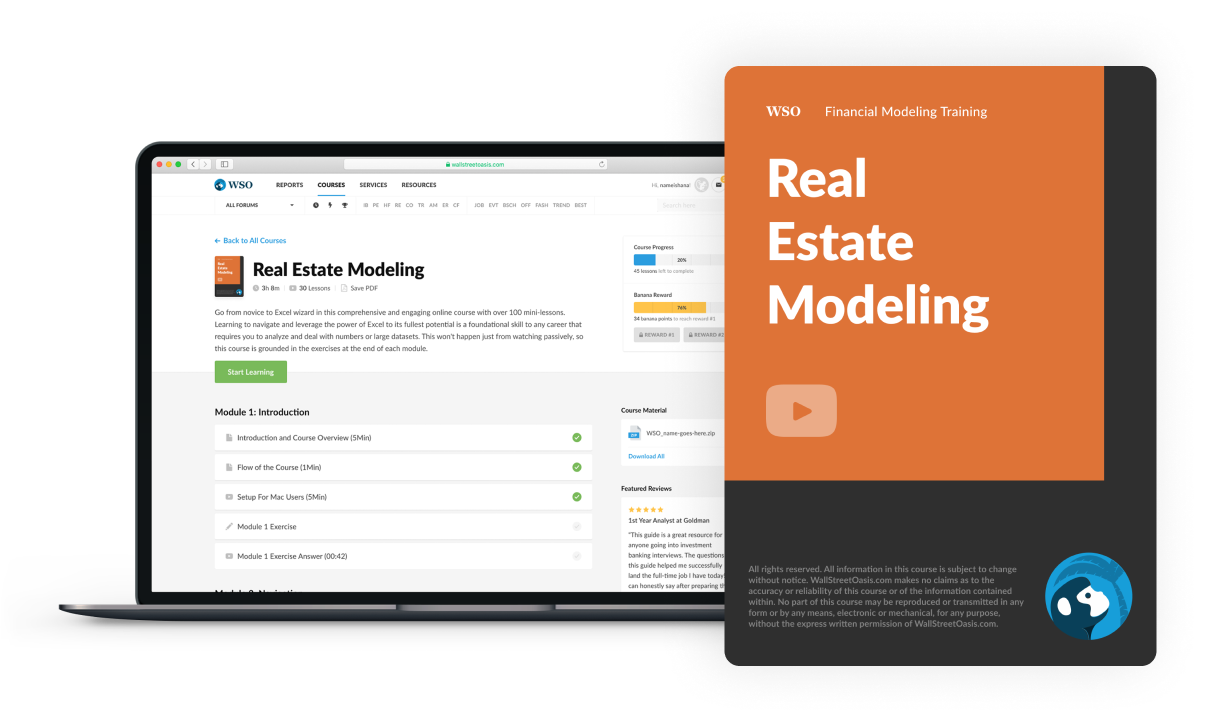 Real Estate Modeling Course